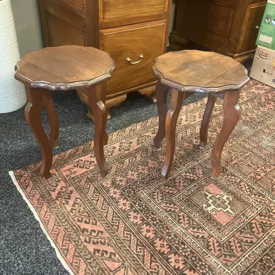Pair of Mahogany Side Tables. 40 x 31cm