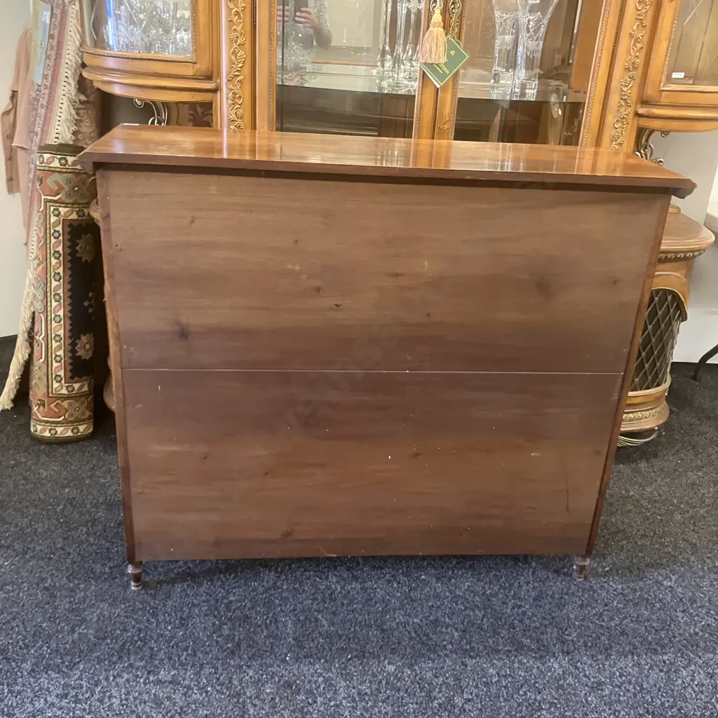 Mid-Century Modern Walnut Bookcase With 2 Drawers At The Top. H106 W121.5 D39.5cm Image 1++