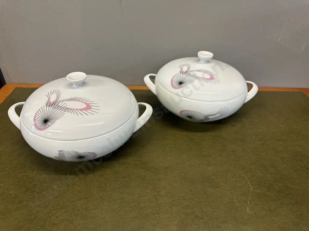 Pair Of Arzberg Lidded Serving Dishes Image 1++