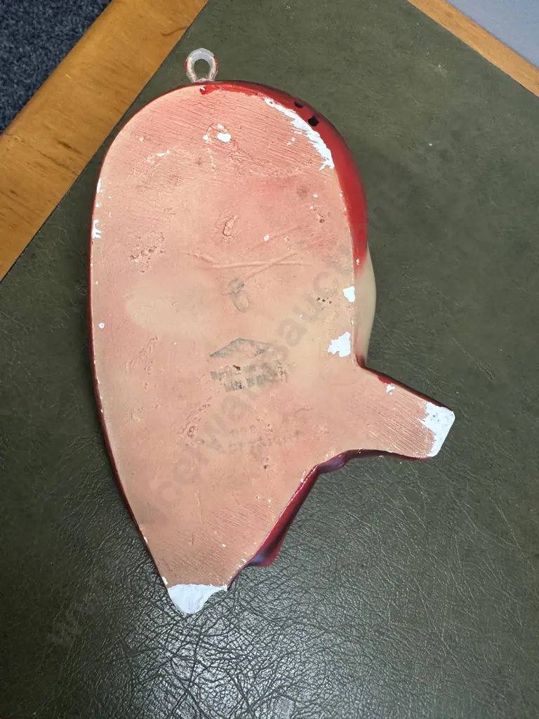 Art Deco Chalkware Lady Wall Mask Made In Italy (as found) Image 1++