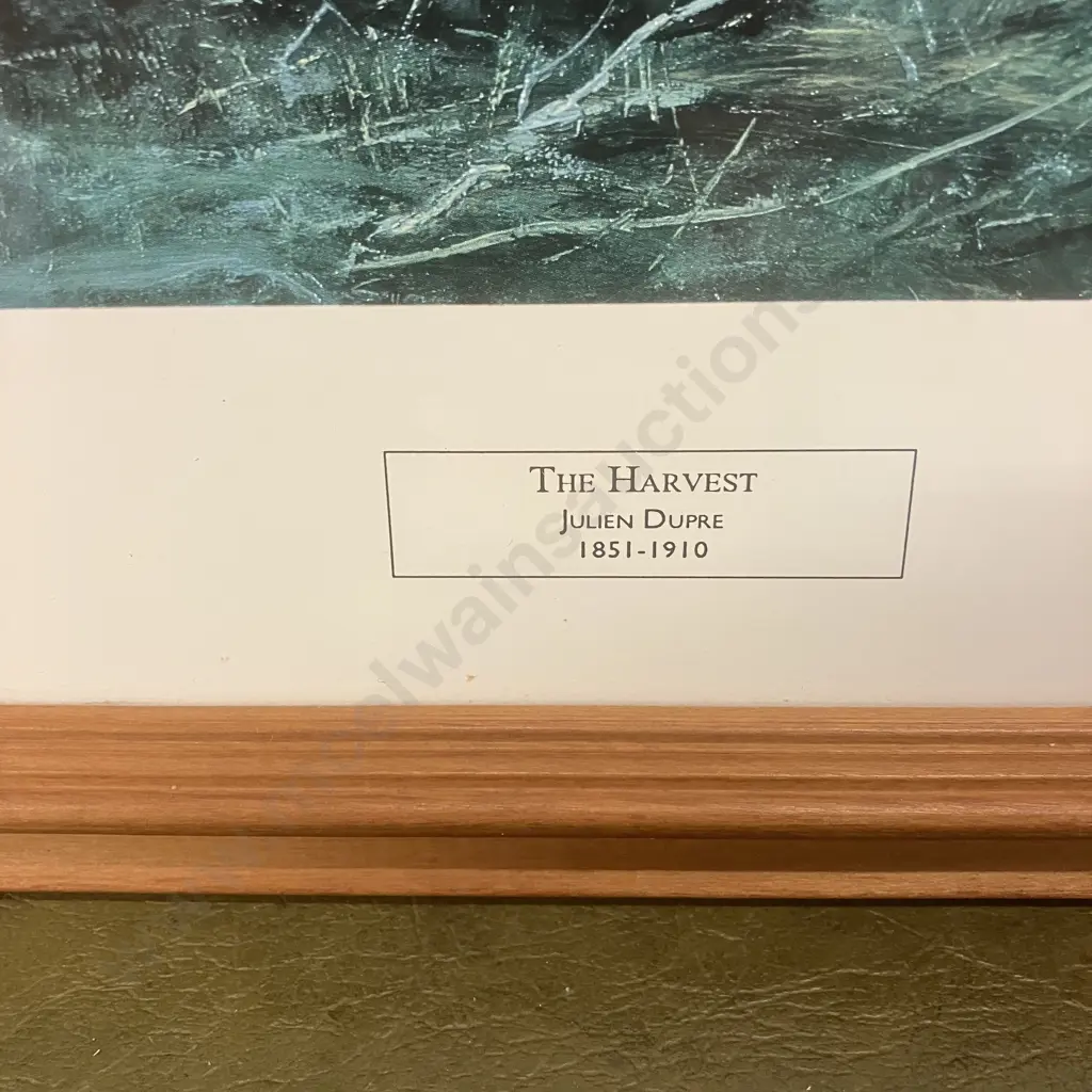 Vintage Framed Print - The Harvest Julien Dupre. 45 x 56cm Image 1++