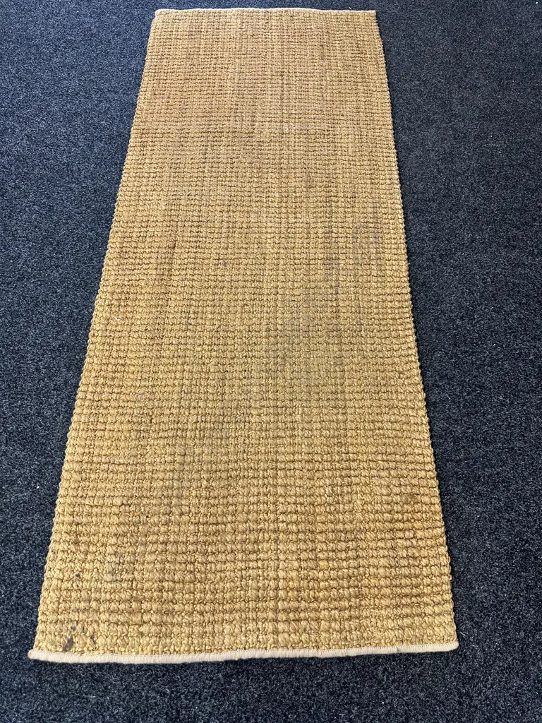 Jute Hall Runner L220,W81cm. Image 1++