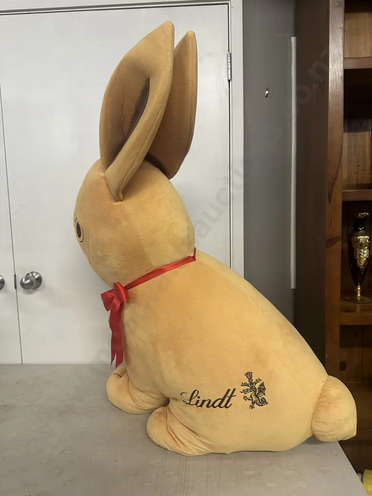 Promotional Lindt Gold Bunny Large Scale Soft Toy H92,W78cm. Image 1++