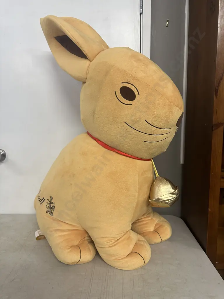 Promotional Lindt Gold Bunny Large Scale Soft Toy H92,W78cm. Image 1++