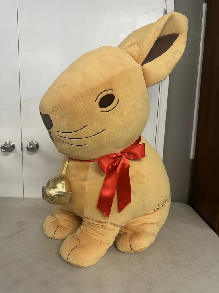 Promotional Lindt Gold Bunny Large Scale Soft Toy H92,W78cm. Image 1++