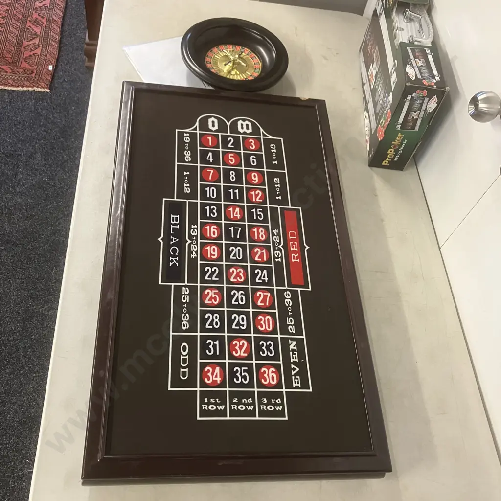 Multi-Casino Games Table Top Table, New ProPoker 300 11.5g Poker Set Image 1++