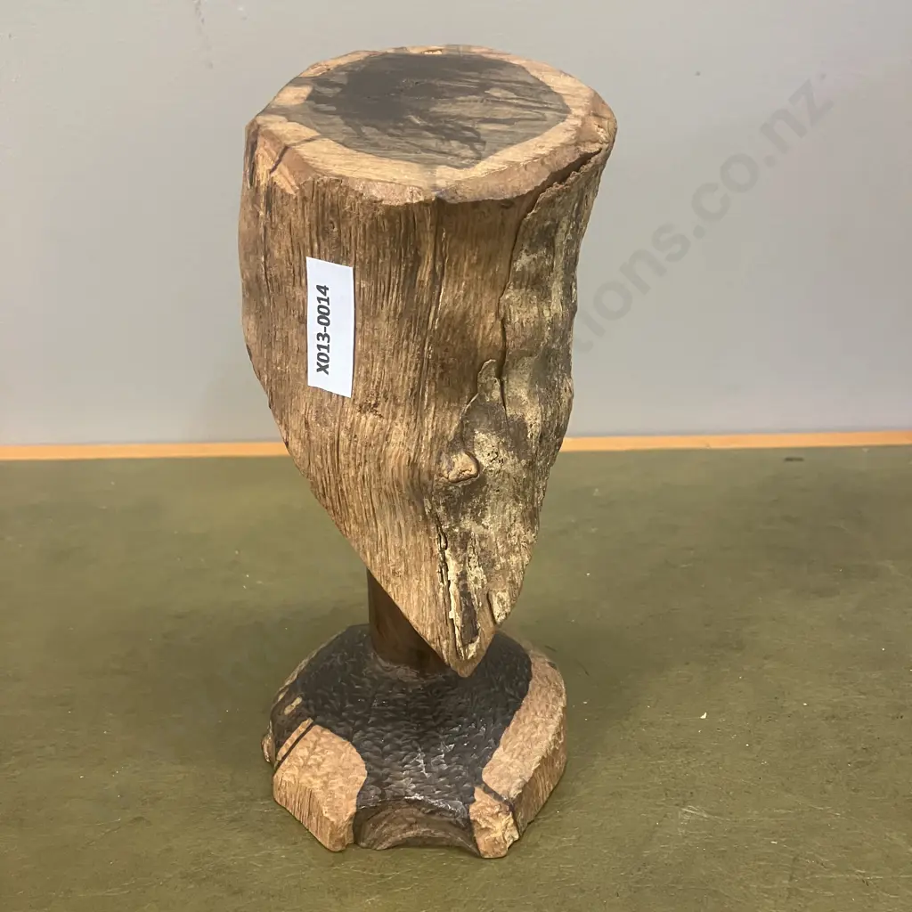 Vintage African Tanzanian Makonde Mpinga Carved Hardwood Tribal Bust. H20cm Image 1++