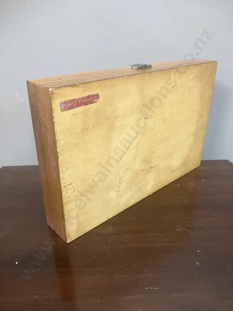 Vintage Ormond Palmas Wooden Cigar Box & Wooden Two Pack Playing Cards Box Image 1++