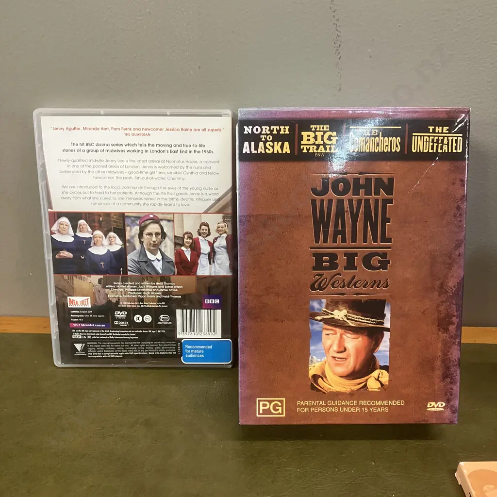 John Wayne: Big Westerns Collection & Call The Midwife DVDs With 3 Music CDs Image 1++