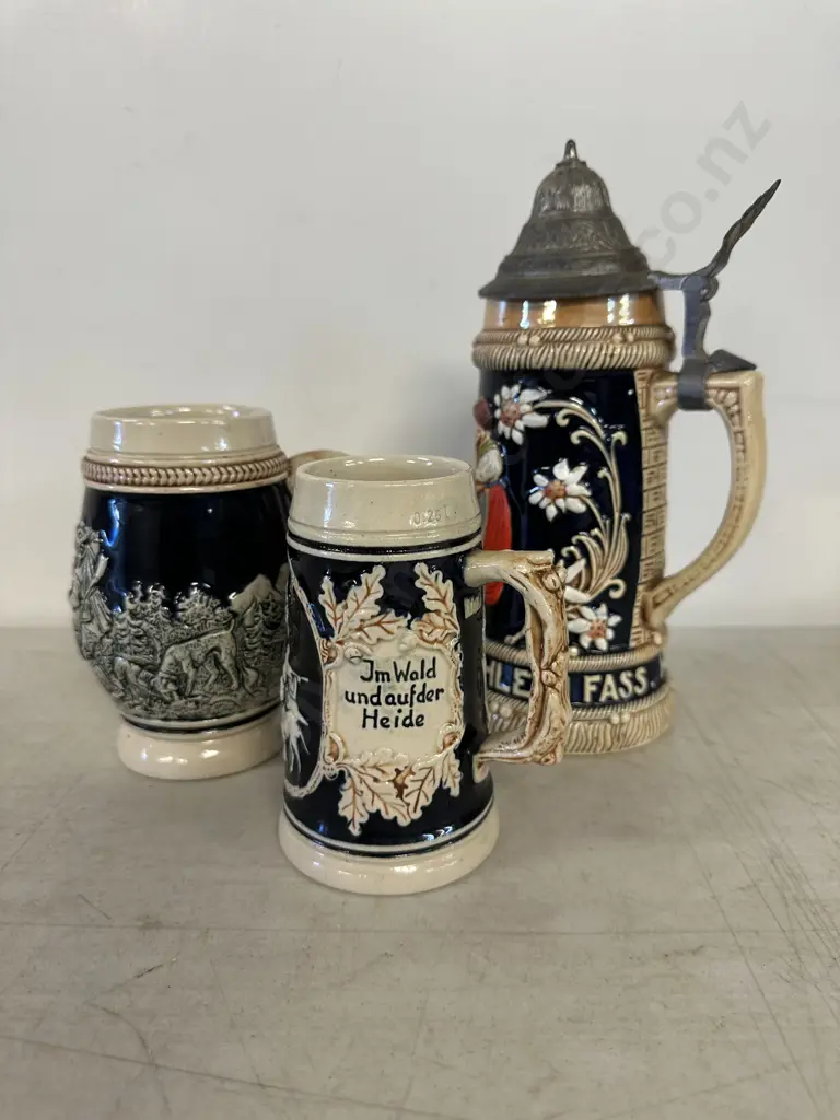 Selection Of Beer Steins Including German Image 1++