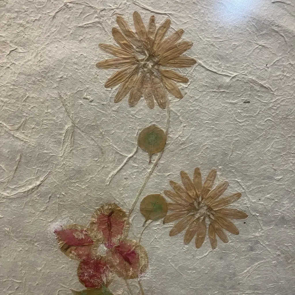 Large Framed Pressed Flower Art. 83 x 48.5cm Image 1++