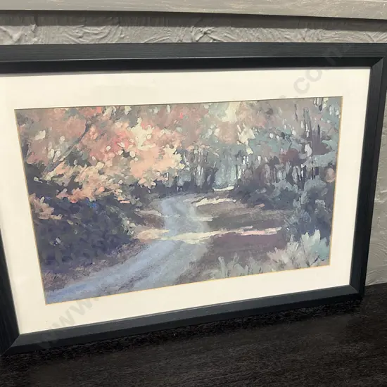 Framed Artwork Winterthur Gardens By Martha Sauder 47x67cm.