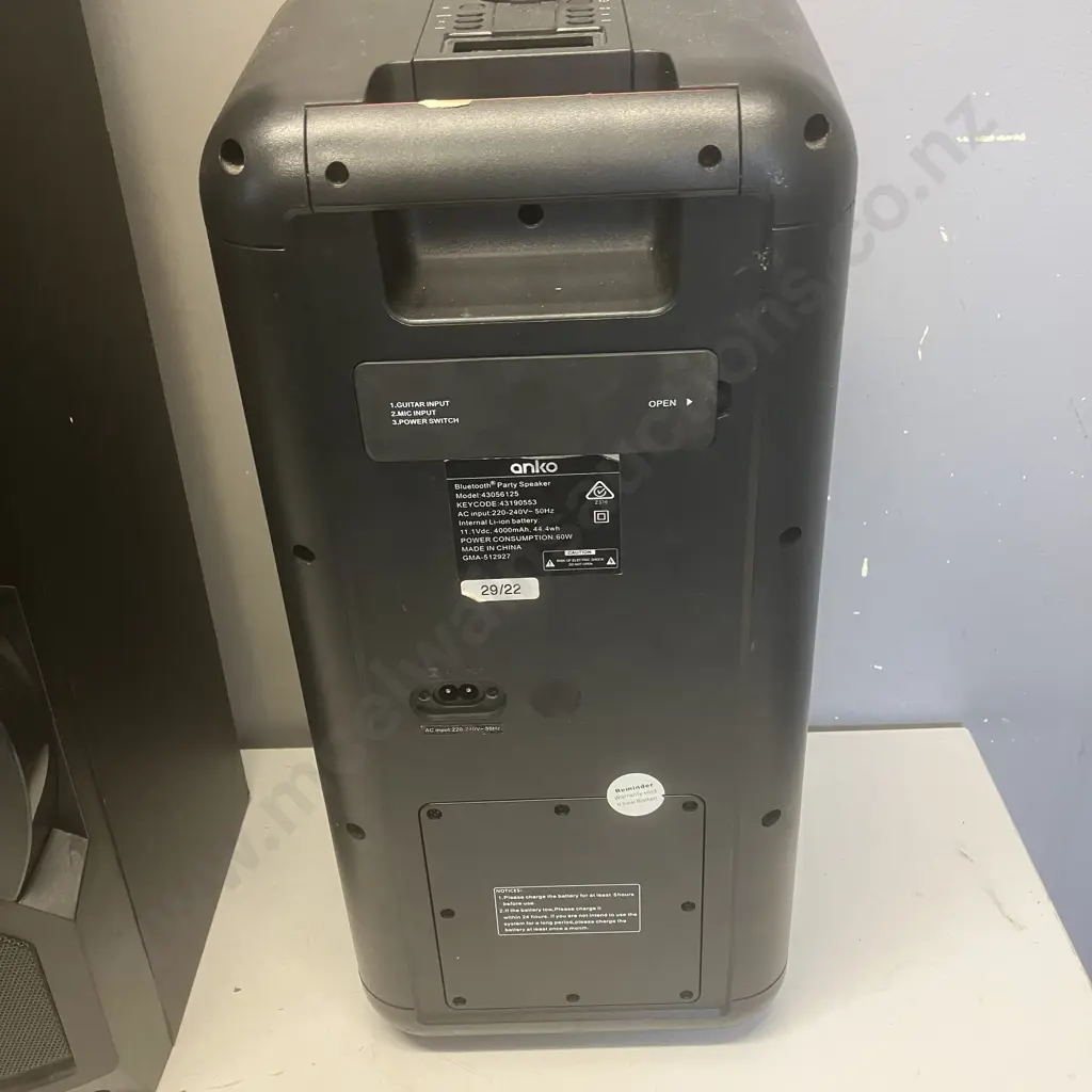 Anko Party Speaker (As Found) With Anko Entertainment Speaker Image 1++