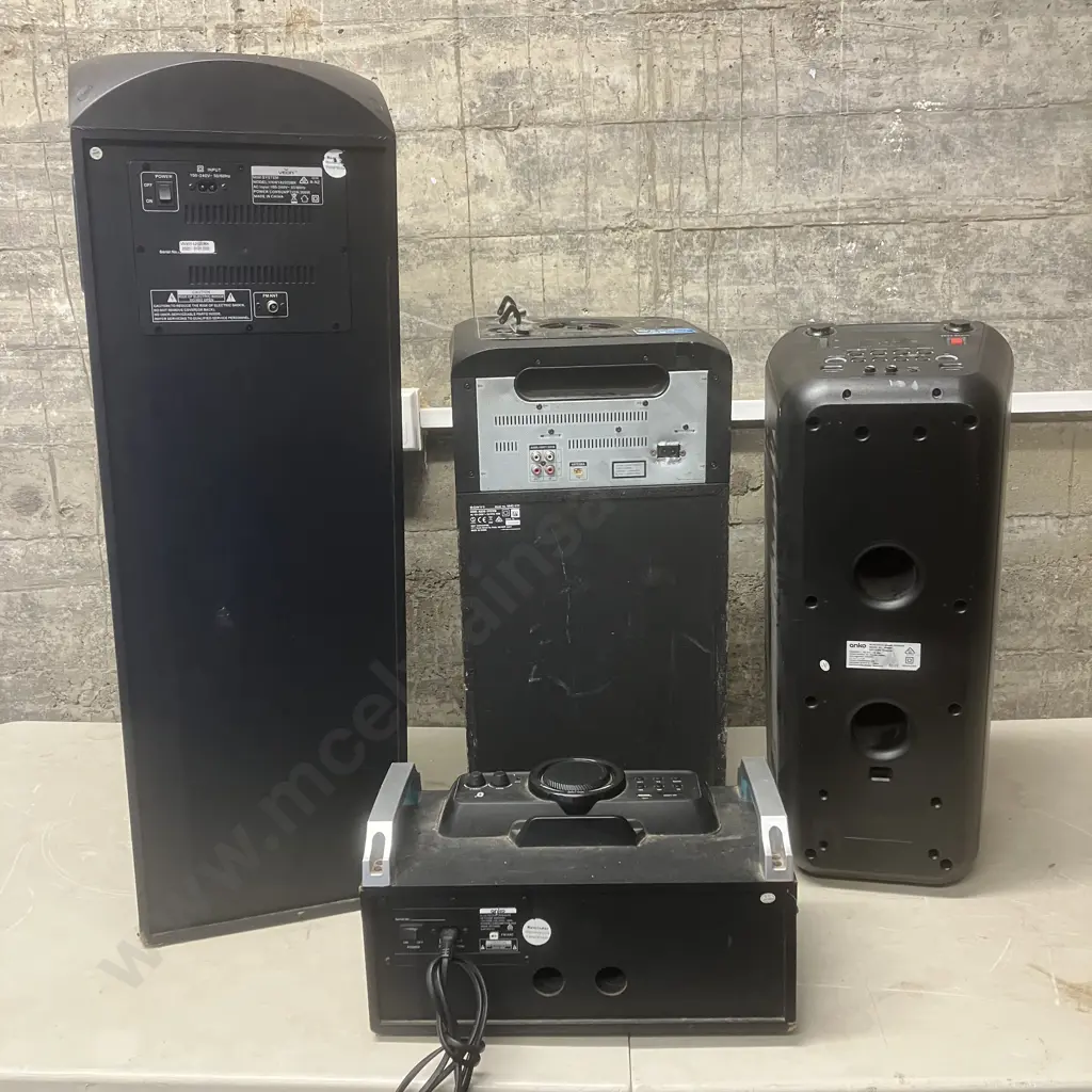 Anko Bluetooth Speaker, Bluetooth Grand Speaker, Veon Mini System With Damaged Sony MHC-V11 Image 1++