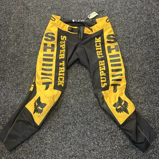 Black & Yellow Fox Motorcross Pants
