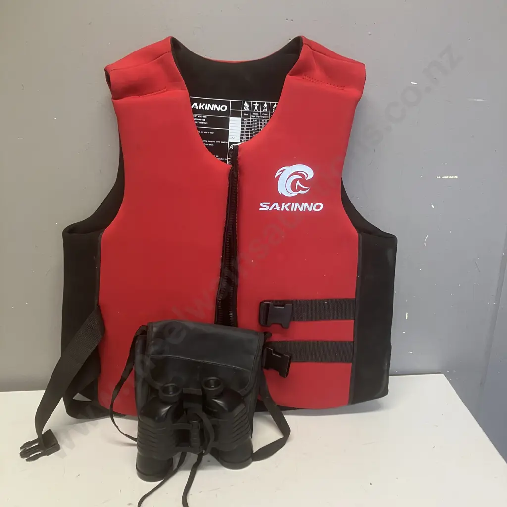 Sakinno PFD Size XXL & Transonic Binoculars Image 1++