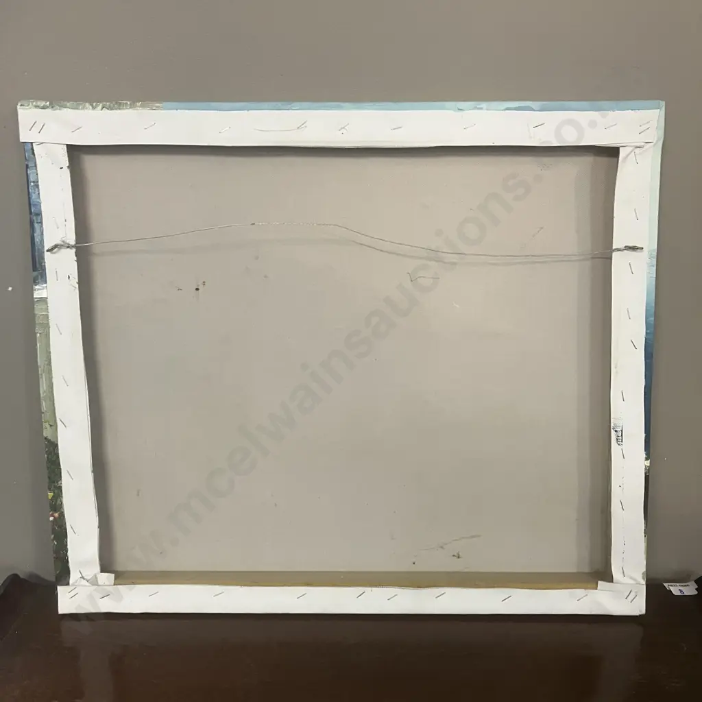 Original Oil On Canvas  Showing MOGLIANIs' - BORD DE MER. 48 x 579cm Image 1++