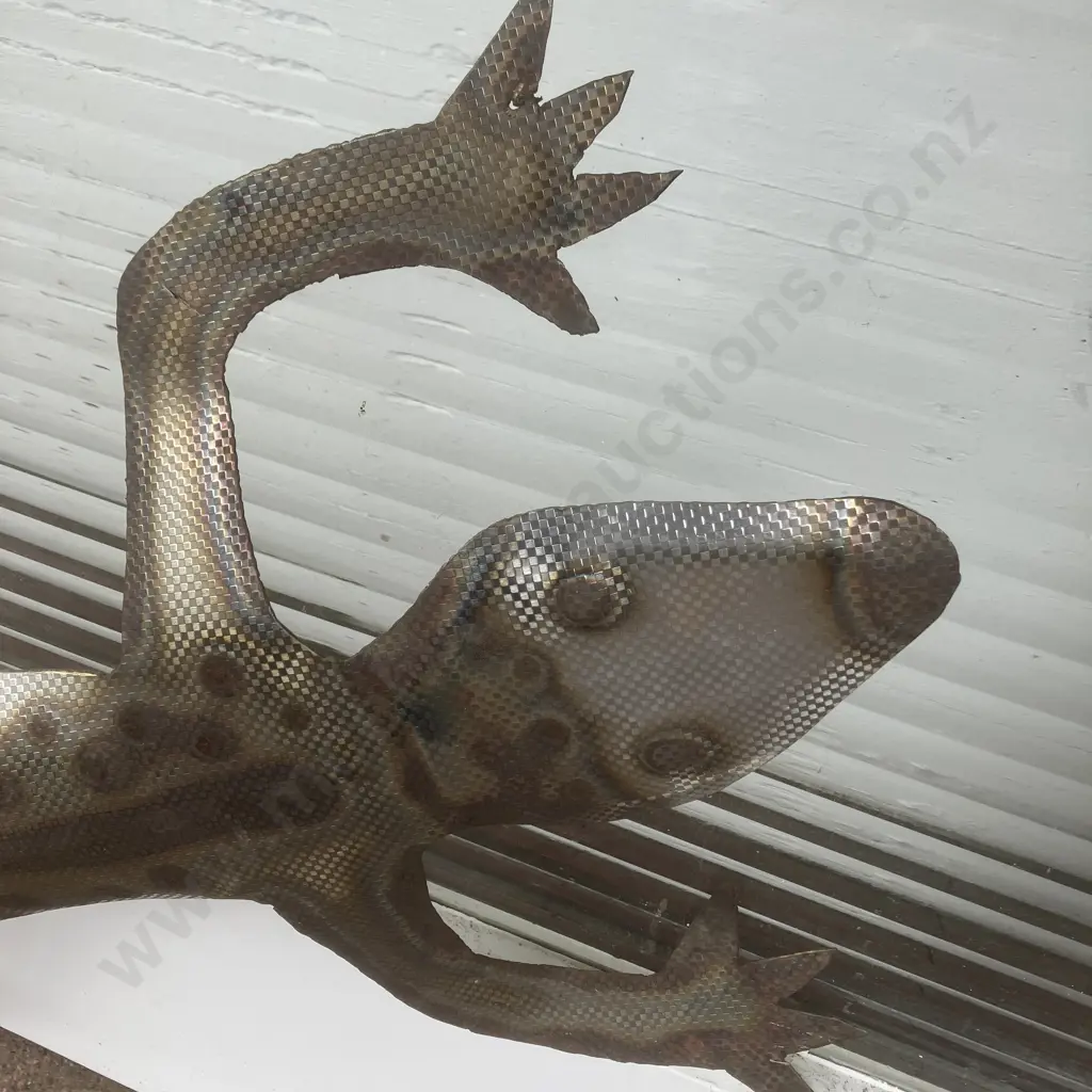 Polished Gecko Wall Art. 95cm Image 1++