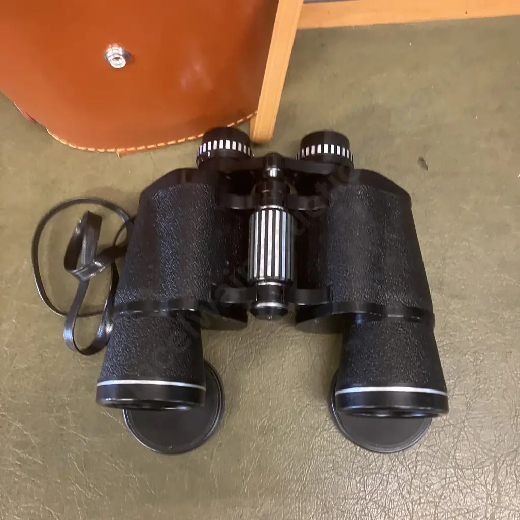 Proloisirs 12 X 50mm Lens Coated Binoculars Including Leather Case Image 1++