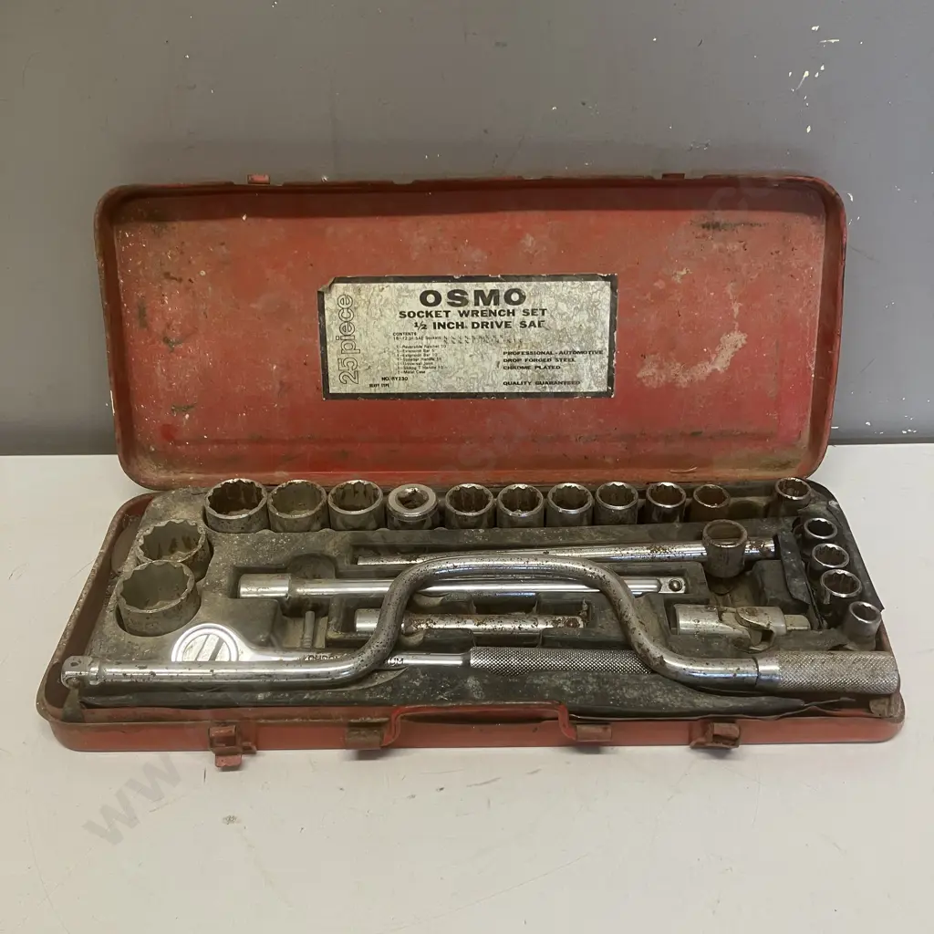Vintage OSMO Socket Wrench Set 1/2" Drive SAE Image 1++