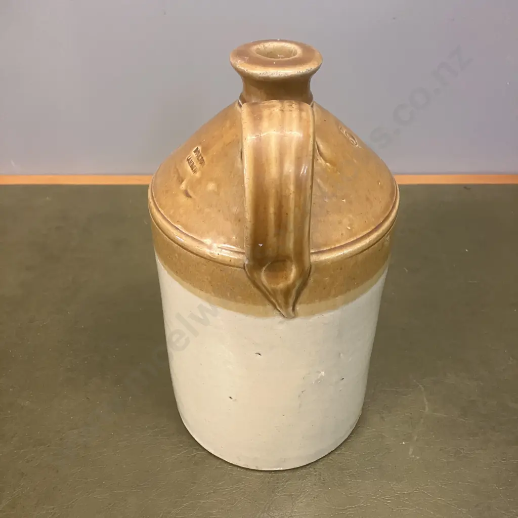 Antique Victorian Doulton Lambeth Saltglazed Earthenware Flagon (c1882 - 1902) Image 1++