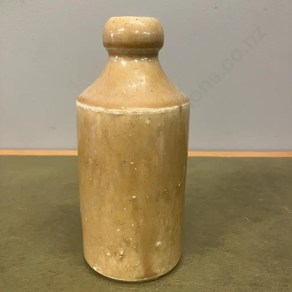 Horseshoe Charles Pocock  Impressed Stoneware Bottle (New South Wales) c1880's. H17cm Image 1++