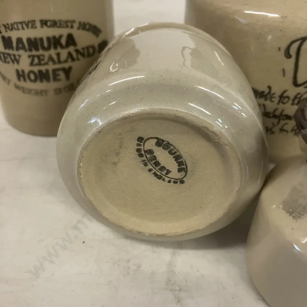 Vintage Mustard Pots, Manuka Honey, Denby Colemans Etc Image 1++