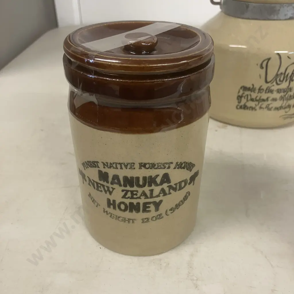 Vintage Mustard Pots, Manuka Honey, Denby Colemans Etc Image 1++