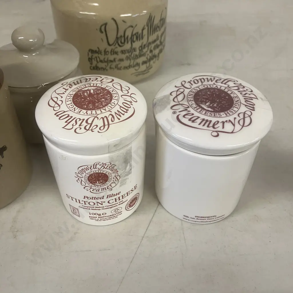 Vintage Mustard Pots, Manuka Honey, Denby Colemans Etc Image 1++