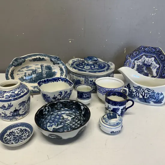 Selection Of Blue & White China Items