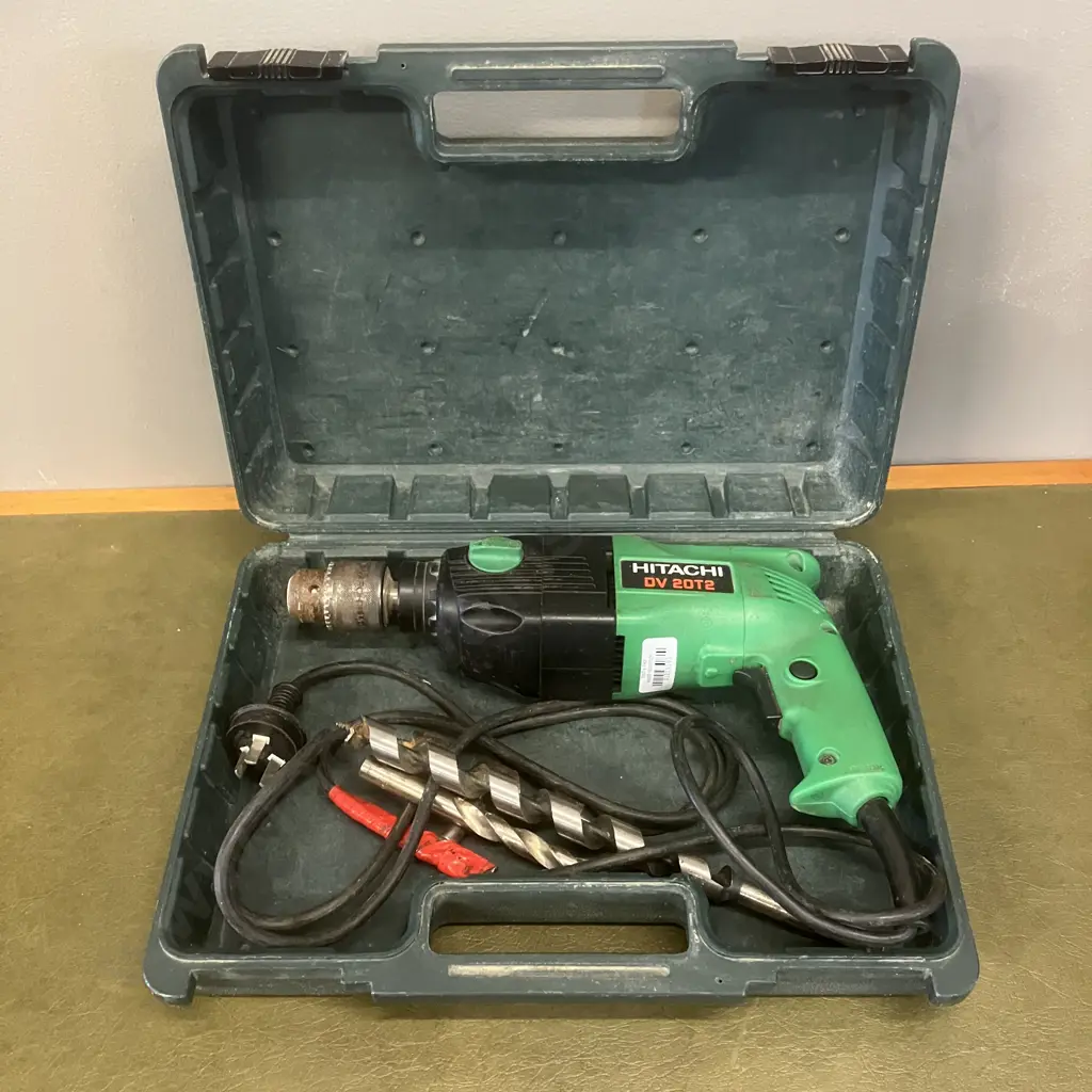 Hitachi DV20T2 Impact Drill In Case Image 1++
