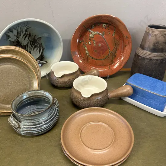 Selection Of Vintage Pottery Including Denby, Temuka Etc