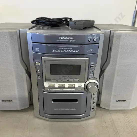 Panasonic CD Stereo System SA-PM11 With Remote