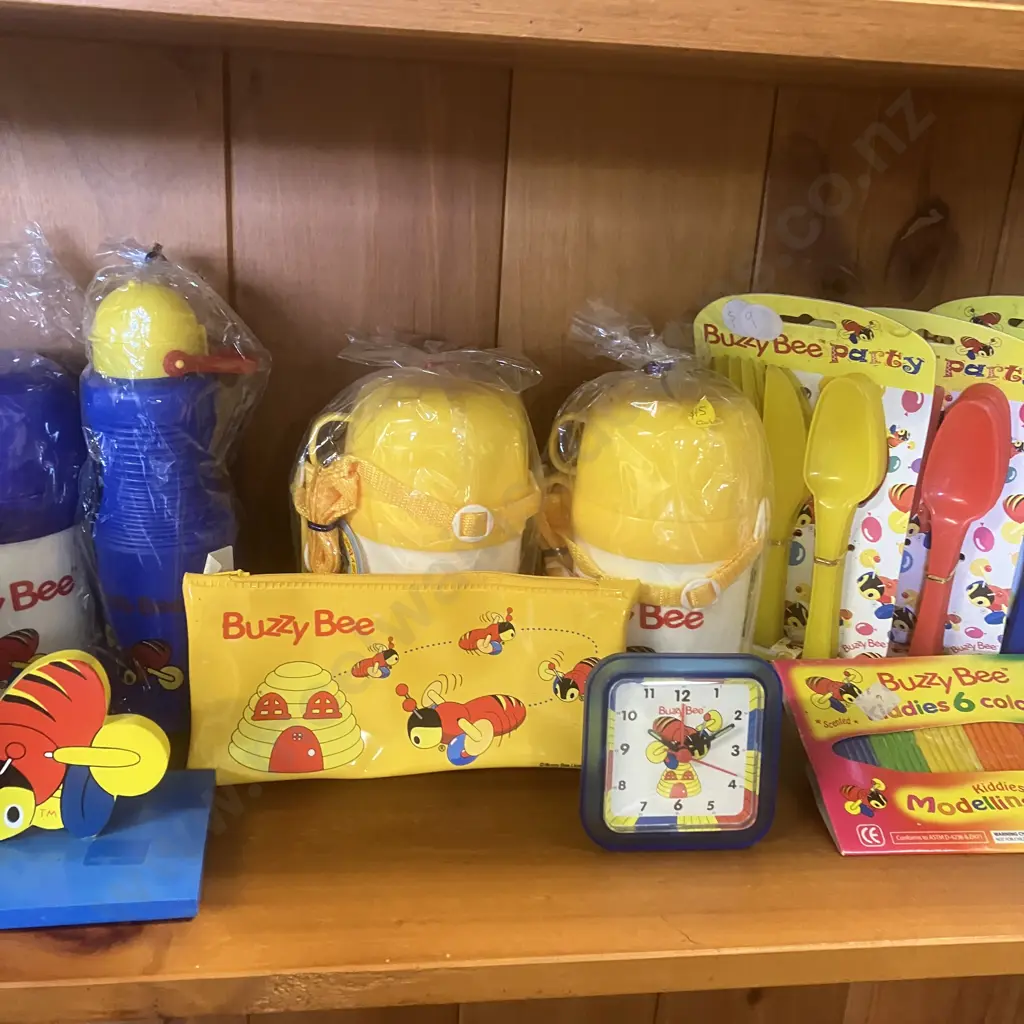 Buzzy Bee Bookends, Drink Bottles, Cutlery Sets Etc Image 1++