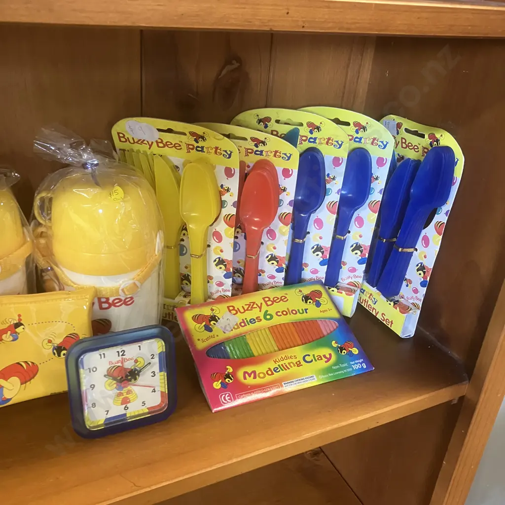 Buzzy Bee Bookends, Drink Bottles, Cutlery Sets Etc Image 1++