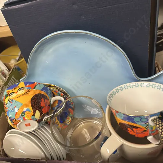 Assorted Serving Dishes, Ice Bucket Etc 