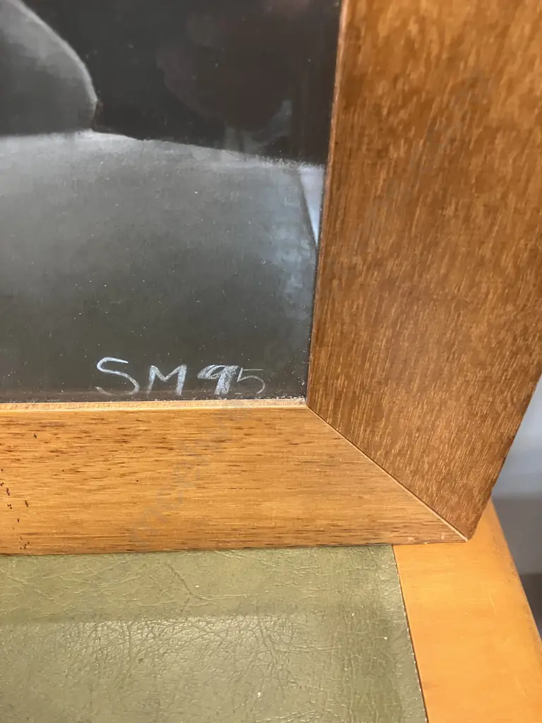 Seonaidl Mann (Scotland) 1995 "Boat" Framed Original Pastel Drawing. 98 x 87cm Image 1++