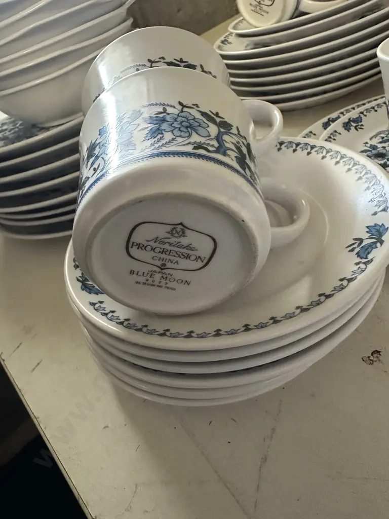 Noritake Progression China Blue Moon Dinnerware #9022 Image 1++