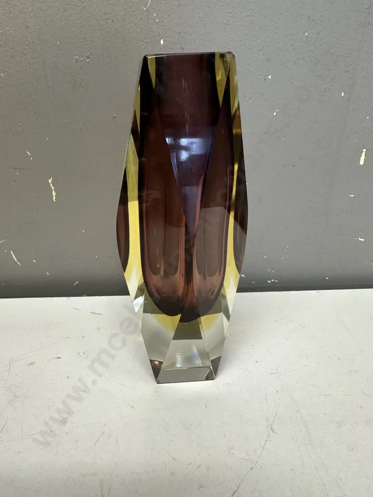 Vintage Luigi Murano Glass Vase H21cm. Image 1++