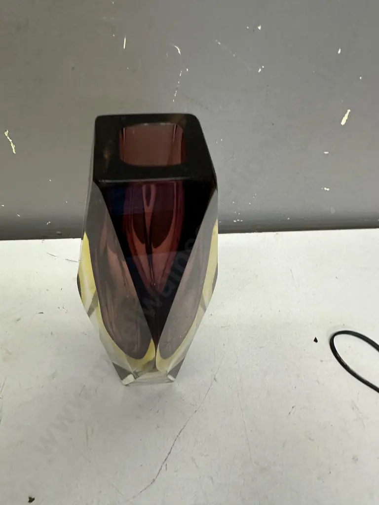 Vintage Luigi Murano Glass Vase H21cm. Image 1++