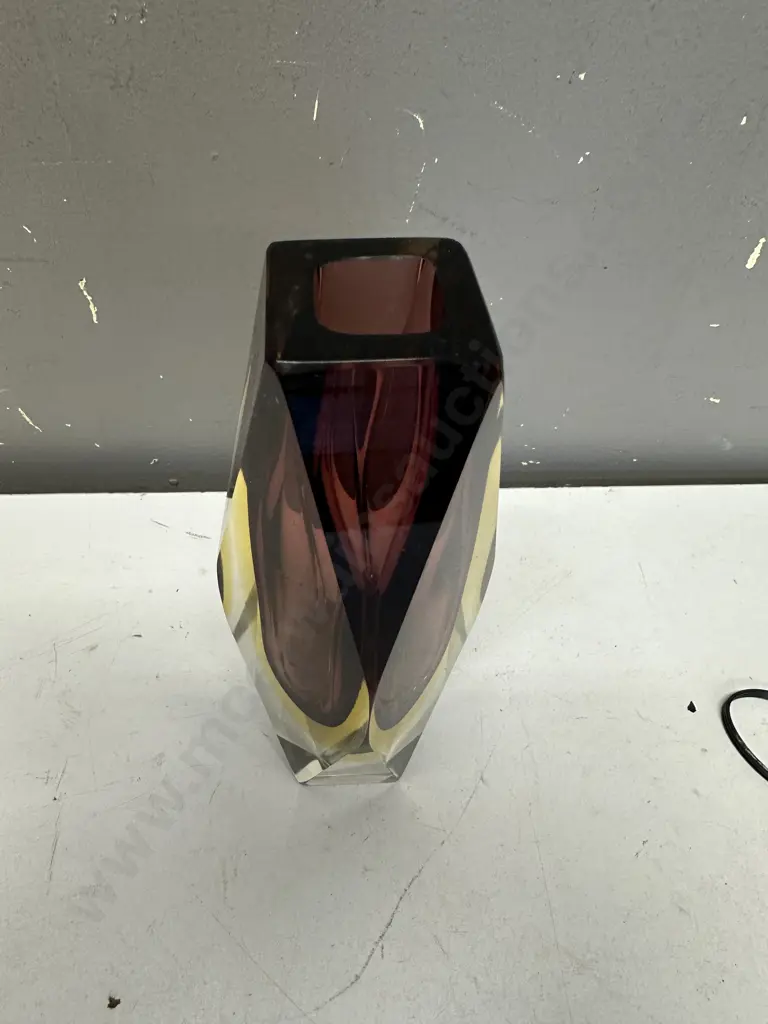 Vintage Luigi Murano Glass Vase H21cm. Image 1++