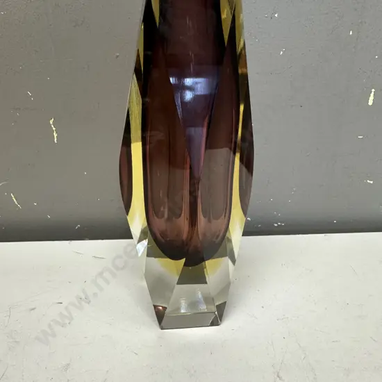 Vintage Luigi Murano Glass Vase H21cm.