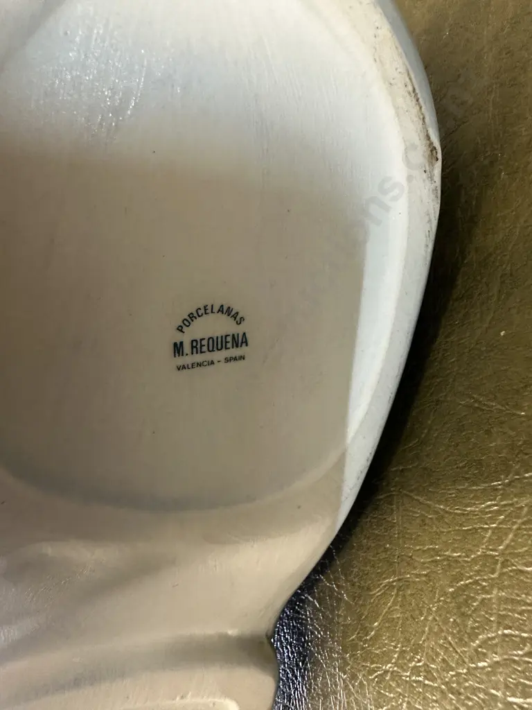 Vintage M.Regena Valancia Porcelain Renaissance Boot With White Dove Image 1++