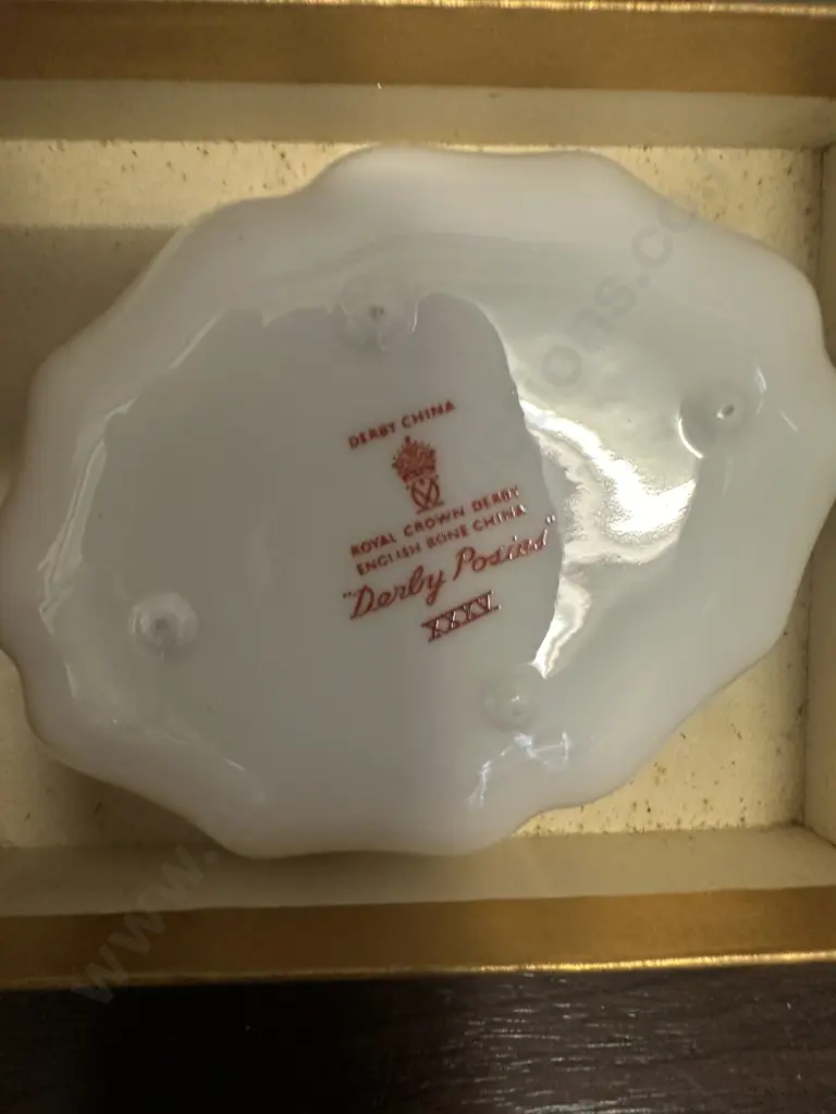 Royal Crown Derby 'Derby Posies' Trinket Dishes With Boxes, Made in England Image 1++