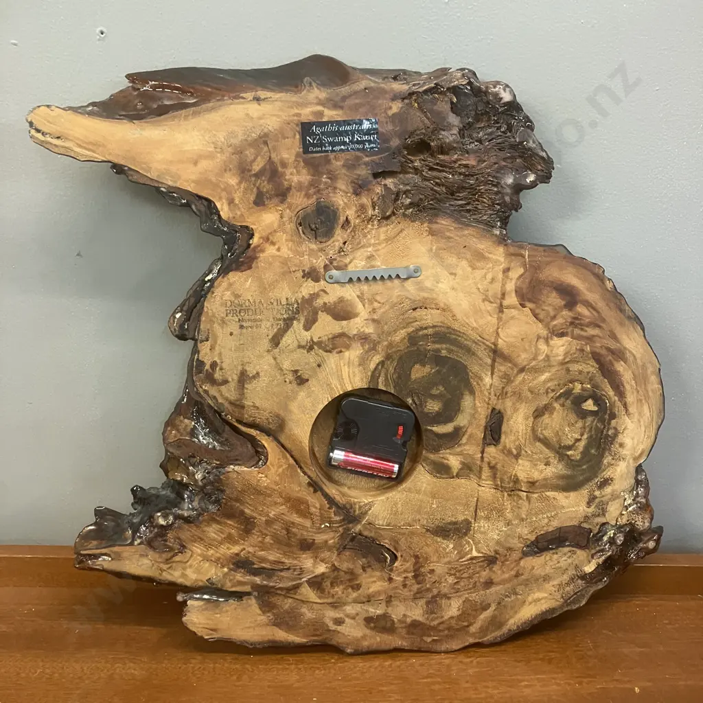 New Zealand Swamp Kauri Clock - Dorma Villa Productions. 44 x 43.5cm Image 1++