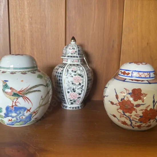 Vintage Chinese Porcelain Ginger Jars