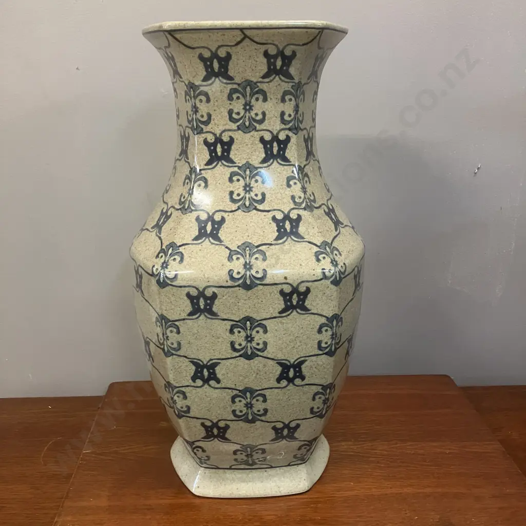 Chinese Hexagonal Vase Stamped On Base. H46cm Image 1++