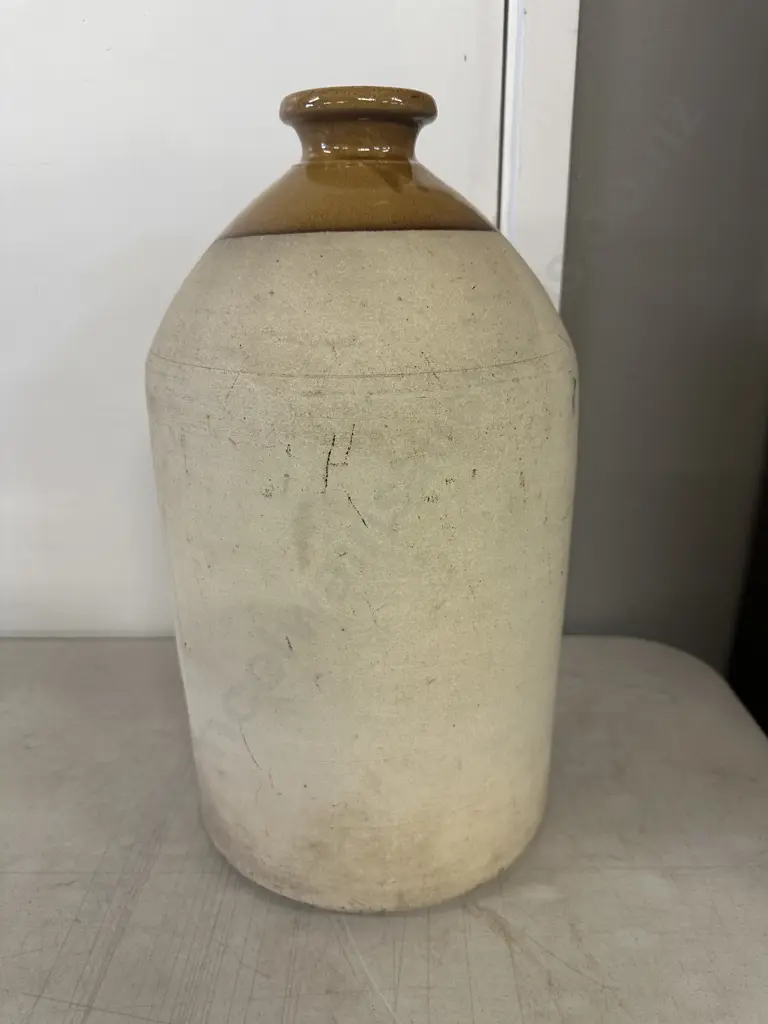 Vintage D.L Innes & Co Ltd Two Toned Stone Jar Image 1++