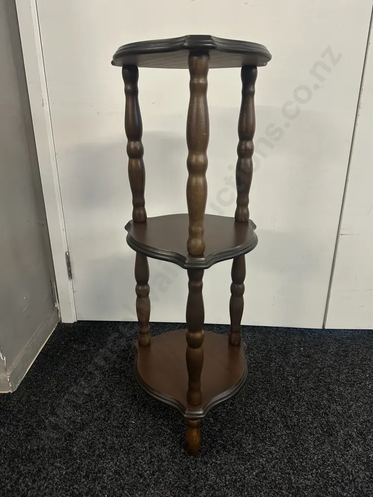 Three Tier Mahogany Whatnot H79cm. Image 1++