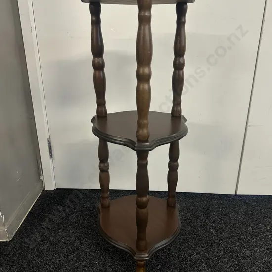 Three Tier Mahogany Whatnot H79cm.